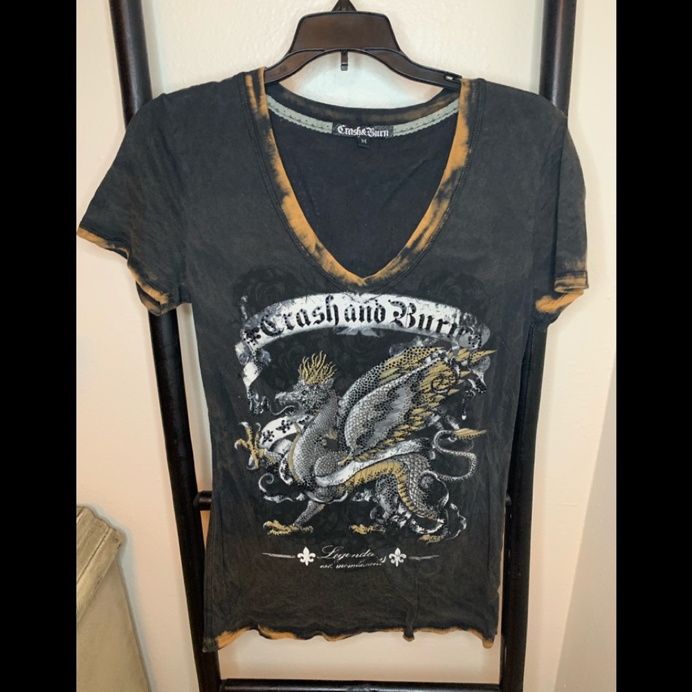 Crash and Burn Orange top “Buckle”